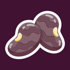  Stickers Depicting Organic Food 