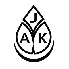 JAK letter logo design. JAK creative initials letter logo concept. JAK letter design.  © MUMU