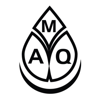 MAQ letter logo design. MAQ creative initials letter logo concept. MAQ letter design.
