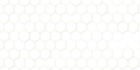 Black and white hexagon honeycomb seamless pattern. Simple elements of design for creation of more difficult ideas. Background of hexagons