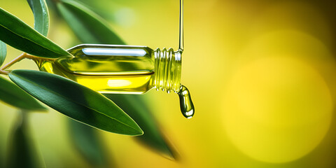 olive oil and olives, Pure Tea Tree The Essence of Skin Care Wonder,  Generative AI