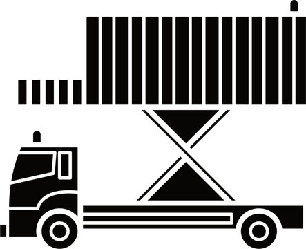 Cattering Truck Outline Illustration Vector