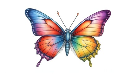 Fototapeta na wymiar A Colorful butterfly