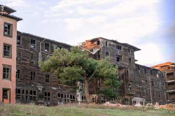 Old Greek Orthodox Orphanage in Buyukada Island. Istanbul, Turkey.