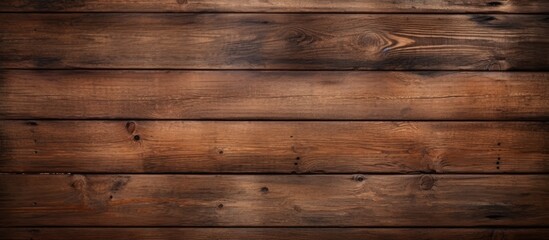Close up of wooden wall with dark brown stain - obrazy, fototapety, plakaty