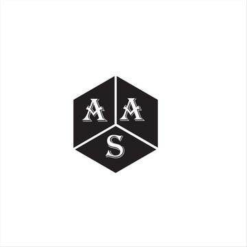 AAS letter logo design on White background. AAS creative initials letter logo concept. AAS letter design.
