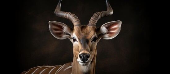 A Gazelle with Horns on Head