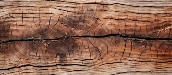 Rough wooden plank with unique texture