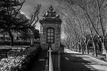 topkapi palace of istanbul black and white