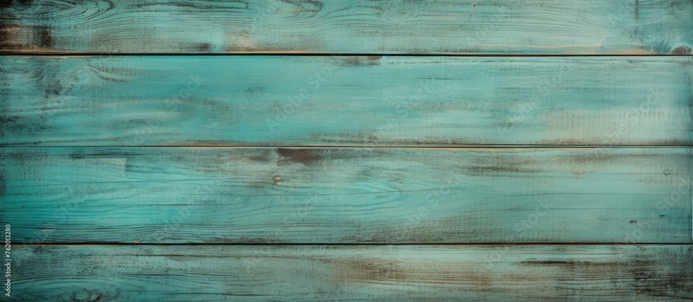 Sticker Blue wooden surface texture