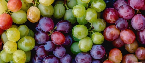 Naklejka na ściany i meble Fresh grapes ready for consumption.