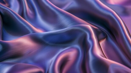 Fototapeta premium Luxurious Blue and Purple Satin Silk Texture