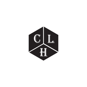 CLH letter logo design on white background. CLH creative initials letter logo concept. CLH letter design.
