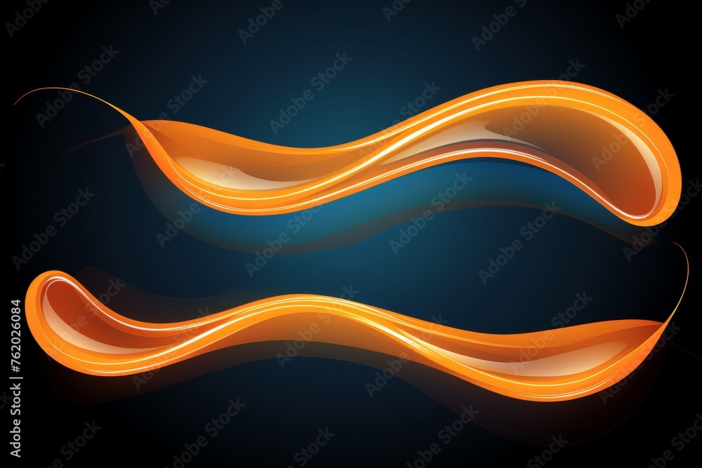 Poster abstract orange lines futuristic technology background design with vibrant color scheme