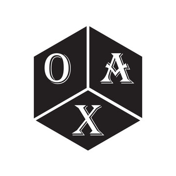 OAX letter logo design on white background. OAX creative initials letter logo concept. OAX letter design.
