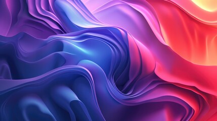 Obraz premium 3d organic gradient wave background