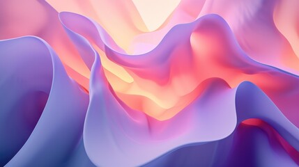 3d organic gradient wave background