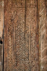 Antique wood carvings. Texture, background pattern for use in design