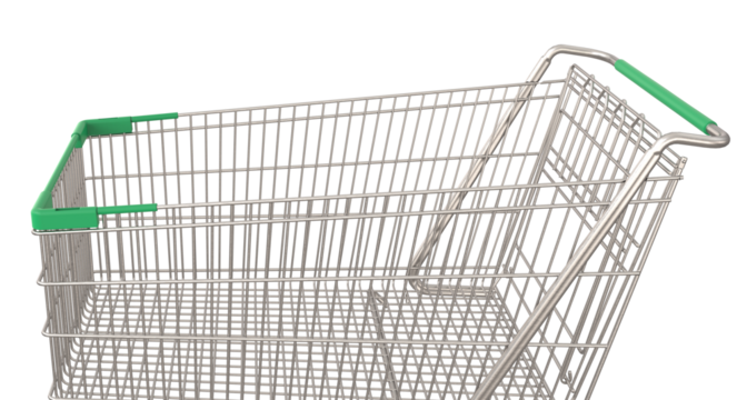 Shoping cart or Steel Shoping Cart. Png transparency