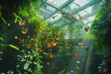 Vibrant World of a Butterfly Conservatory