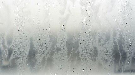 dew and steam on the windows when it rains