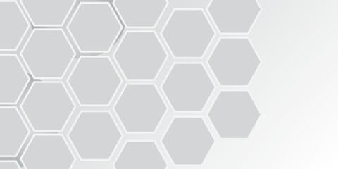 
gray-white color gradient background with a hexagonal pattern. Raster illustration. square. for the design, printing, presentations
