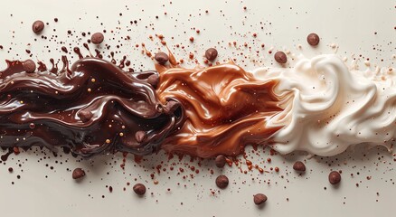 Beautiful chocolate caramel background