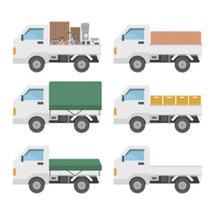 軽トラのイラストセット