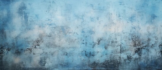 Abstract Blue Textured Old Wall Background
