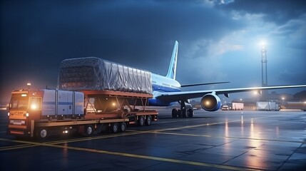 Air cargo freighter Logistics import export go

