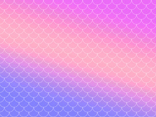 Holographic magenta purple yellow orange background with mermaid scales. Scaled dragon underwater sea texture. Marine underwater background