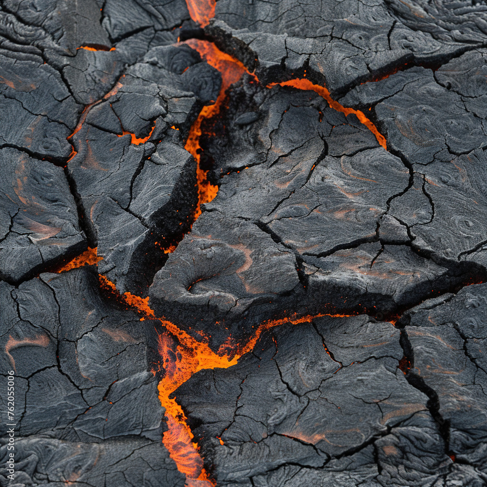 Poster lava cracks seamless patterns background