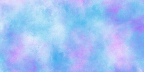 Watercolor illustration art marble painting abstract blue color texture, Stain artistic vector used as being an element, design and card, Hand painted abstract soft sky blue watercolor sky and clouds.