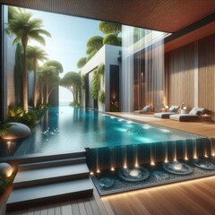 Comfortable Private Pool Design