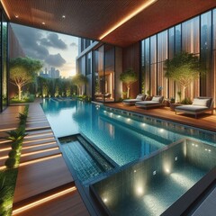 Comfortable Private Pool Design