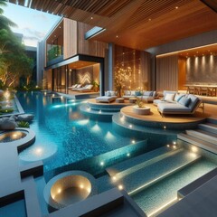 Comfortable Private Pool Design