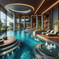 Comfortable Private Pool Design