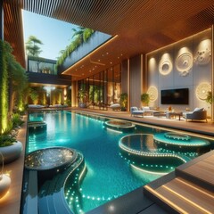 Comfortable Private Pool Design