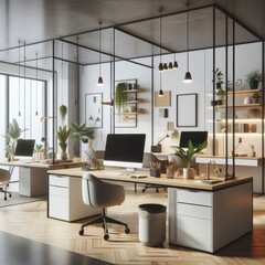 Modern and Comfortable Workspace Design