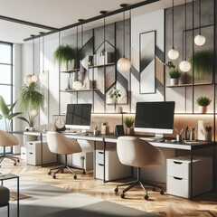 Modern and Comfortable Workspace Design