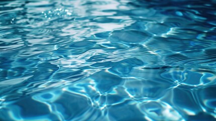 Obraz premium blue water ripple surface clean and clear