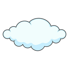 Cloud Icon with Abstract Design. Vector Illustration