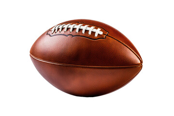 American Football on White Background. On a White or Clear Surface PNG Transparent Background.