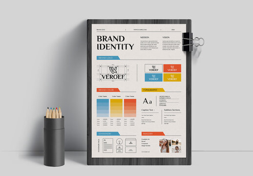 Brand Identity Poster Template