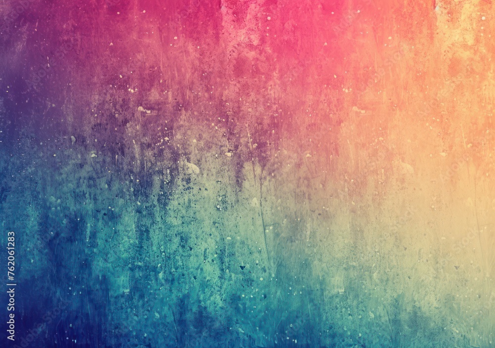 Poster retro gradient background with grain texture