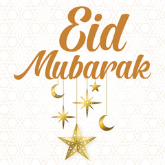 Fototapeta na wymiar Eid Mubarak Typography | Eid Mubarak PNG | Eid T-shirt Design