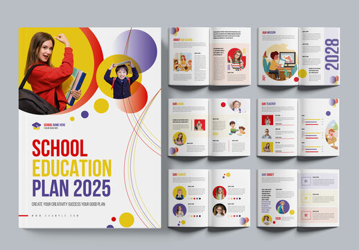School Education Plan Brochure Layout