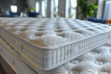 Assortment of comfortable mattresses in the store: a choice for a good rest and healthy sleep