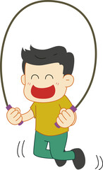 a boy who jumps rope