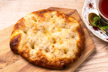 チーズ塩フォカッチャ